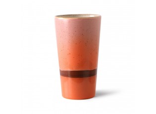 Barevný retro hrnek na latté Mars - Ø 7,5*13cm / 280ml