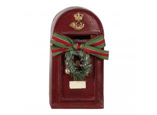 Dekorace poštovní schránka s věncem - 8*6*15 cm