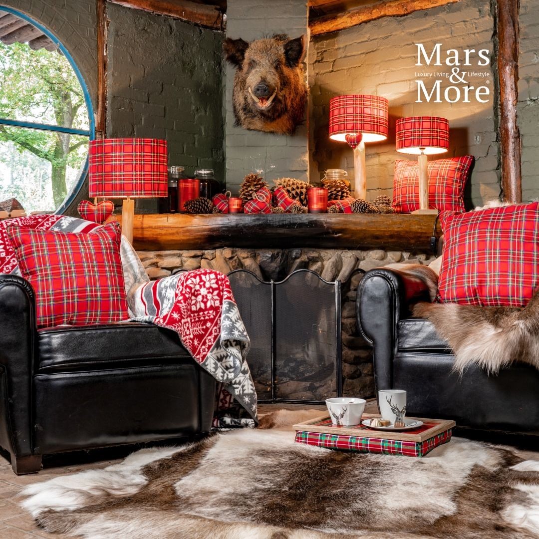 3 ks stínidla červeno zelená Tartan (25,30,35 cm) - 35*35*h25/ 30*30*h20/ 25*25*h15cm Mars & More 3 ks stínidla červeno zelená Tartan (25,30,35 cm) - 35*35*h25/ 30*30*h20/ 25*25*h15cm Mars & More