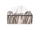 Kožený zásobník na papírové kapesníky Zebra - 25*14*9 cm Mars & More 