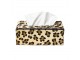 Kožený zásobník na papírové kapesníky Leopard - 25*14*9 cm Mars & More 
