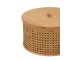 Set 2ks kulatých ratanových boxů s bambusovým výpletem Boom - Ø 31*19cm J-Line by Jolipa