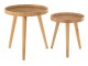 Set 2ks kulatých ratanových stolků s výpletem Boom - Ø 51*54cm J-Line by Jolipa
