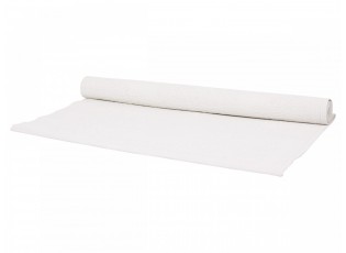 Bílý vintage běhoun na stůl Jacquard - 90*180 cm