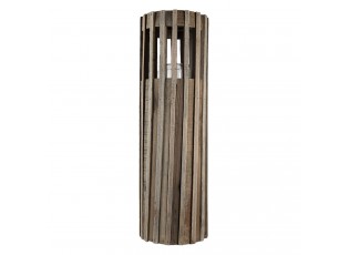 Dřevěná retro lucerna Pira - Ø 17*54 cm
