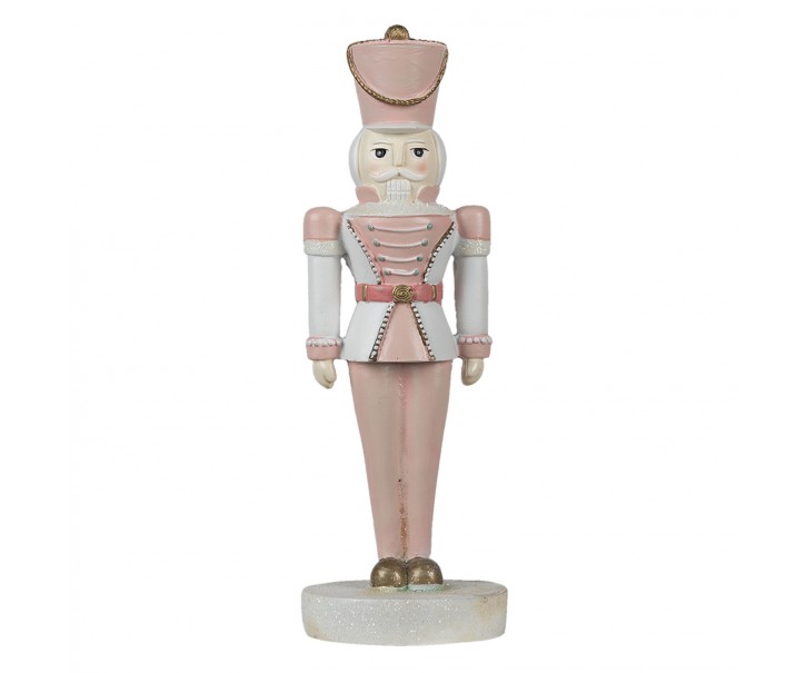 Dekorace růžový Louskáček - 10*9*26 cm Clayre & Eef