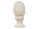 Béžová dekorace šiška na podstavci Pine - Ø 10*18 cm Clayre & Eef