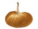 Oranžová sametová dekorativní dýně Pumpkin S - 19*20*19cm Mars & More 