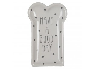 Keramický talíř Good day - 10*17*2 cm