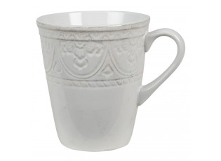 Béžový hrnek s ornamentem Olen - 13*10*12 cm / 450 ml