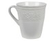 Krémový hrneček se vzorem - 13*10*12 cm / 450 ml Clayre & Eef