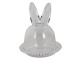 Skleněný podnos s poklopem a oušky Rabbit - Ø 14*16 cm Clayre & Eef