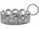 Zinkový antik svícen na úzkou svíčku Hearts - Ø 11*5cm Chic Antique