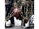 Vysoký květináč z hovězí kůže Planter hnědá / bílá - Ø 35*46cm Mars & More 