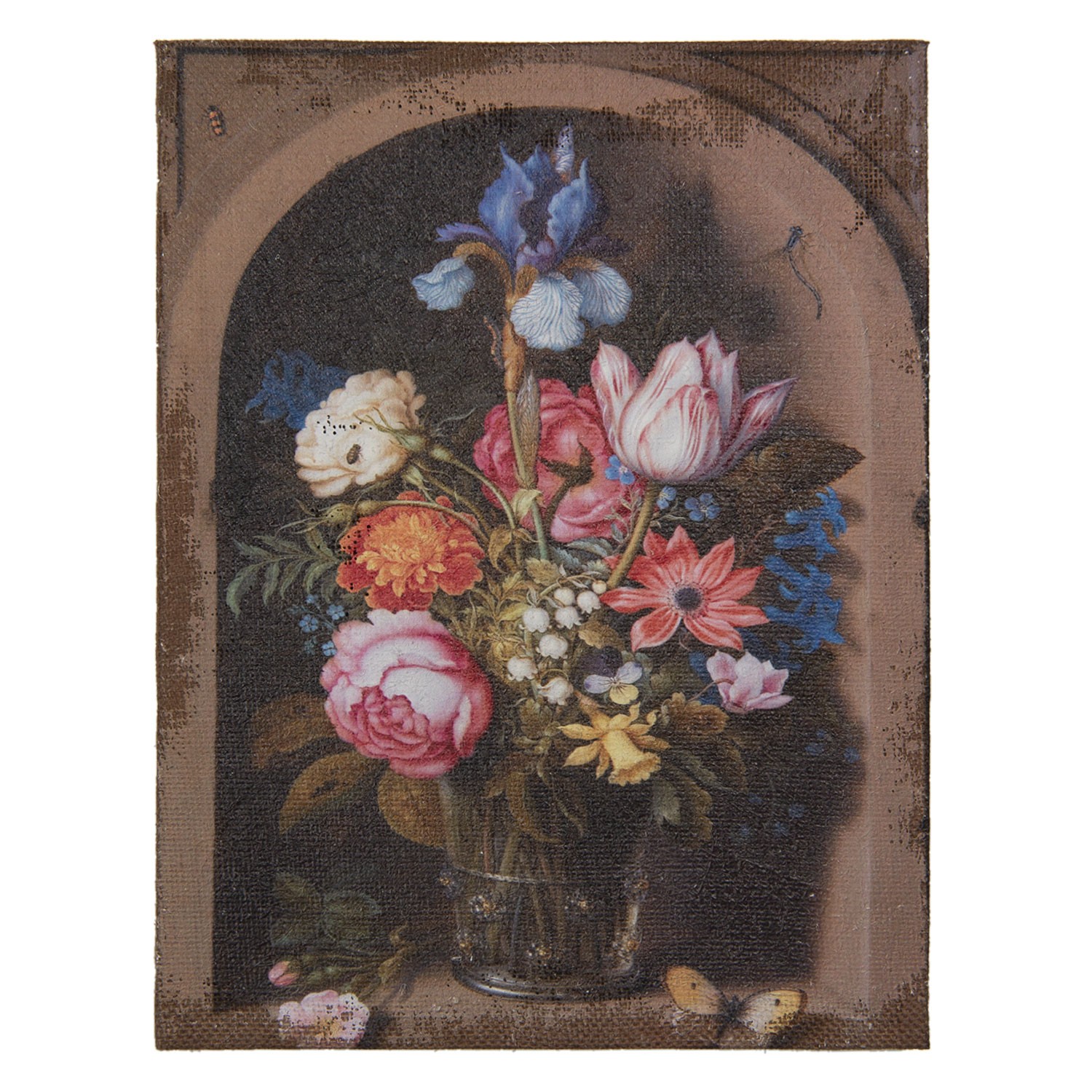 Obraz s květinami ve váze - 30*2*40 cm Clayre & Eef Obraz s květinami ve váze - 30*2*40 cm Clayre & Eef