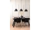 Závěsné světlo KYLIE 3 lampy černá- 135*30*26 cm Light & Living