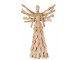 Přírodní dřevěný anděl z větviček se šátkem Scarf branches - 30*10*49cm J-Line by Jolipa