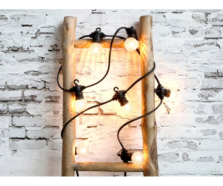 Vánoční světelný řetěz s 8-mi Led světly - bílá teplá - 3m Chic Antique