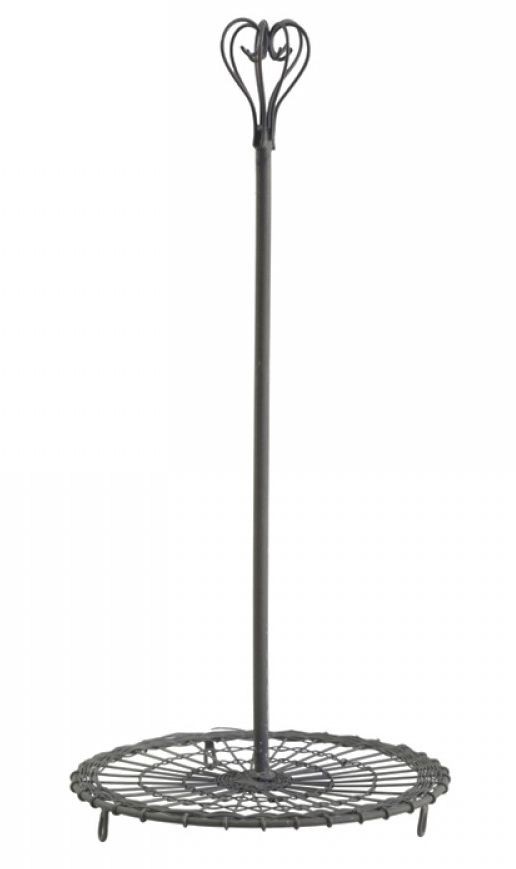 Zinkový kovový stojan na kuchyňské utěrky s ozdobou Fill - Ø 16*33 cm Chic Antique Zinkový kovový stojan na kuchyňské utěrky s ozdobou Fill - Ø 16*33 cm Chic Antique