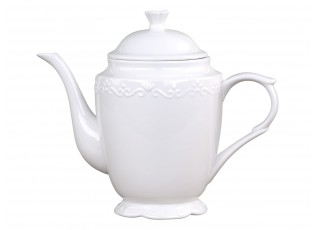 Porcelánová čajová konvice s krajkou Provence lace - 12*20 cm/ 0.9L