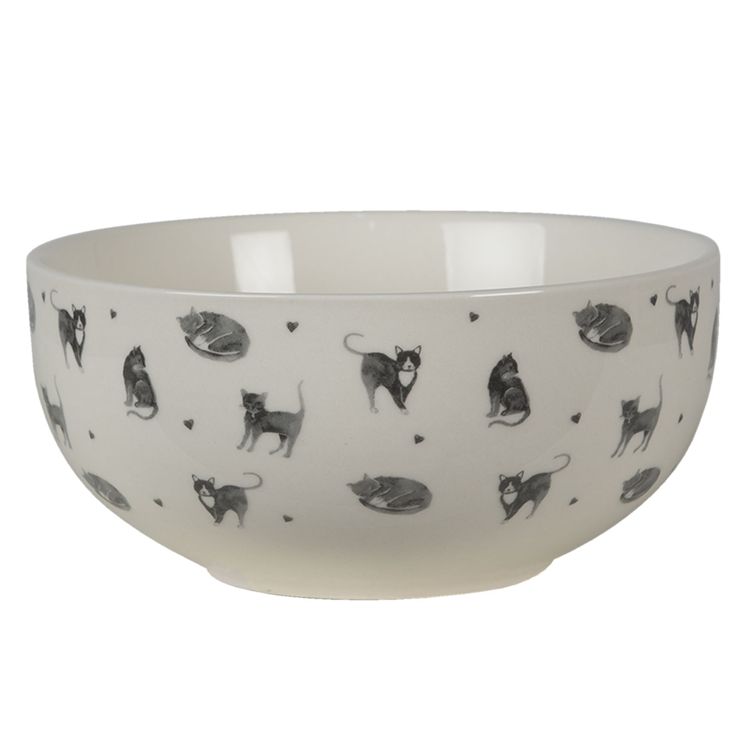 Béžová porcelánová miska Cats and Kittens – Ø14*7 cm / 500 ml Clayre & Eef Béžová porcelánová miska Cats and Kittens – Ø14*7 cm / 500 ml Clayre & Eef
