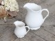 Porcelánový džbánek na mléko s krajkou Provence lace - 9cm / 0.2L Chic Antique