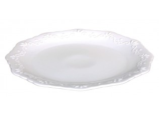 Porcelánový jídelní talíř s krajkou Provence lace - Ø 27cm