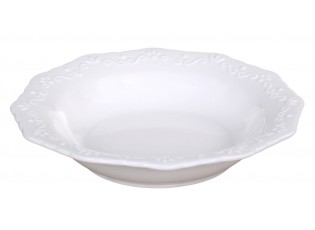 Porcelánový polévkový talíř s krajkou Provence lace - Ø 21cm / 0.25L