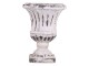 Krémový antik obal na květináč/ váza s patinou - Ø 32*42cm Chic Antique