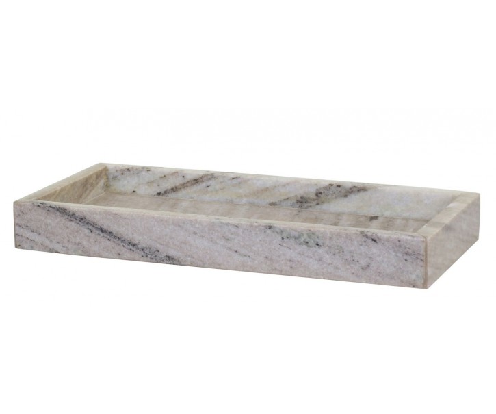 Latté mramorový podnos Morlaix marble - 30*14*4cm Chic Antique