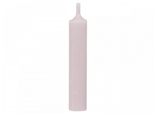 Růžová úzká krátká svíčka Short dinner rose - Ø 2 *11cm / 4.5h
