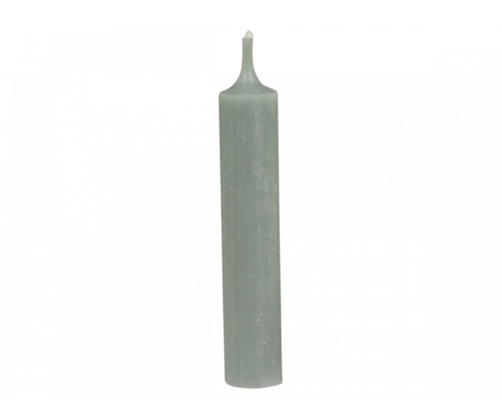 Zelená úzká krátká svíčka Short verte - Ø 2 *11cm / 4.5h Chic Antique