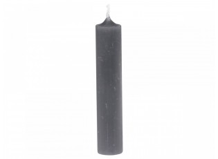 Granitová úzká krátká svíčka Short dinner coal - Ø 2 *11cm / 4.5h