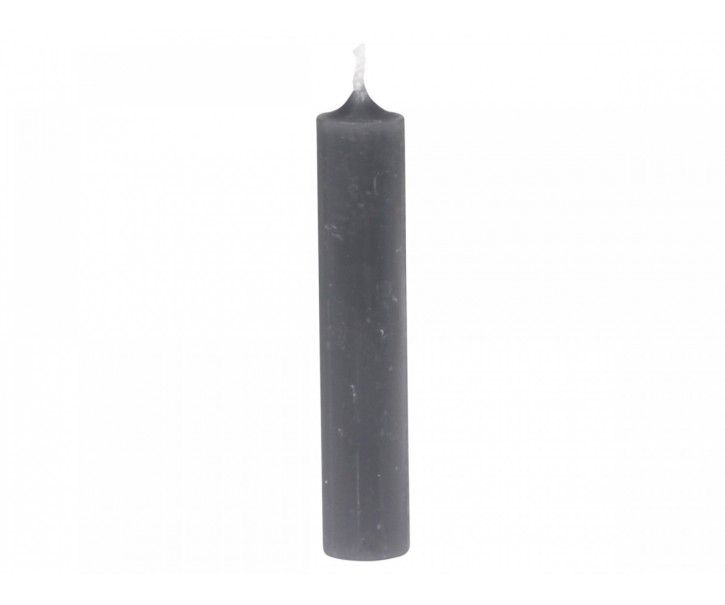Granitová úzká krátká svíčka Short coal - Ø 2 *11cm / 4.5h Chic Antique