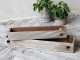 Set 2ks dřevěných dekoračních podnosů Grim - 50*12*6/ 40*9*6 cm Chic Antique