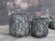 Zinkový kovový vintage svícen Vire zinc - Ø 12*12 cm Chic Antique