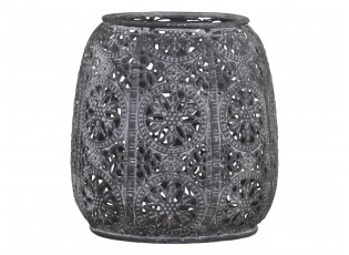 Zinkový kovový vintage svícen Vire zinc - Ø 12*12 cm