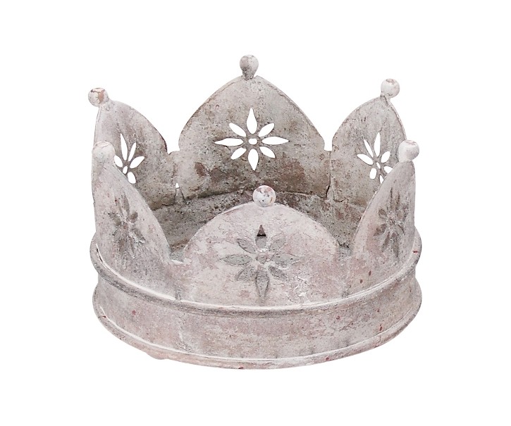 Vintage kovová dekorativní koruna - 18*15*11cm Exner