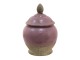 Růžovo-béžová keramická dóza Pinae - Ø 19*26 cm Clayre & Eef
