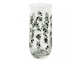Nápojová sklenice s olivami - Ø 6*14 cm / 280 ml