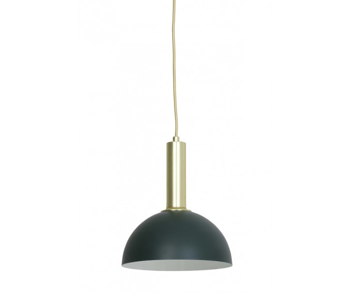 Zeleno-zlaté kovové závěsné světlo Boste - Ø 25*13 cm Light & Living