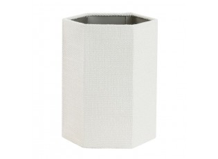 Krémové hexagonální stínidlo Savernu na lampu - 20*20*26cm/ E27