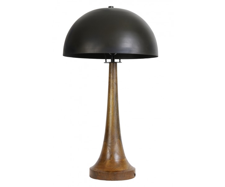 Dřevěná stolní lampa Jovany oil - Ø40*72cm / E27 Light & Living