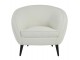Krémové designové křeslo Almond bouclé - 91*71*77cm Light & Living