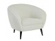Krémové designové křeslo Almond bouclé - 91*71*77cm Light & Living