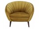 Okrové designové sametové křeslo Almond ocher - 91*71*77cm Light & Living