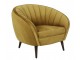 Okrové designové sametové křeslo Almond ocher - 91*71*77cm Light & Living