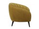 Okrové designové sametové křeslo Almond ocher - 91*71*77cm Light & Living