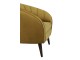 Okrové designové sametové křeslo Almond ocher - 91*71*77cm Light & Living