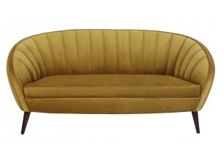 Okrová designová pohovka Almond ocher - 160*72*79cm